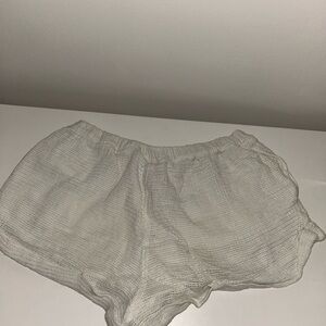 Urban Outfitters Cream Mesh Athletic Shorts